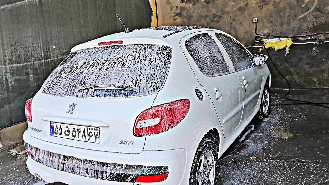 car wash | washing the most famous Peugeot car 0 to 100