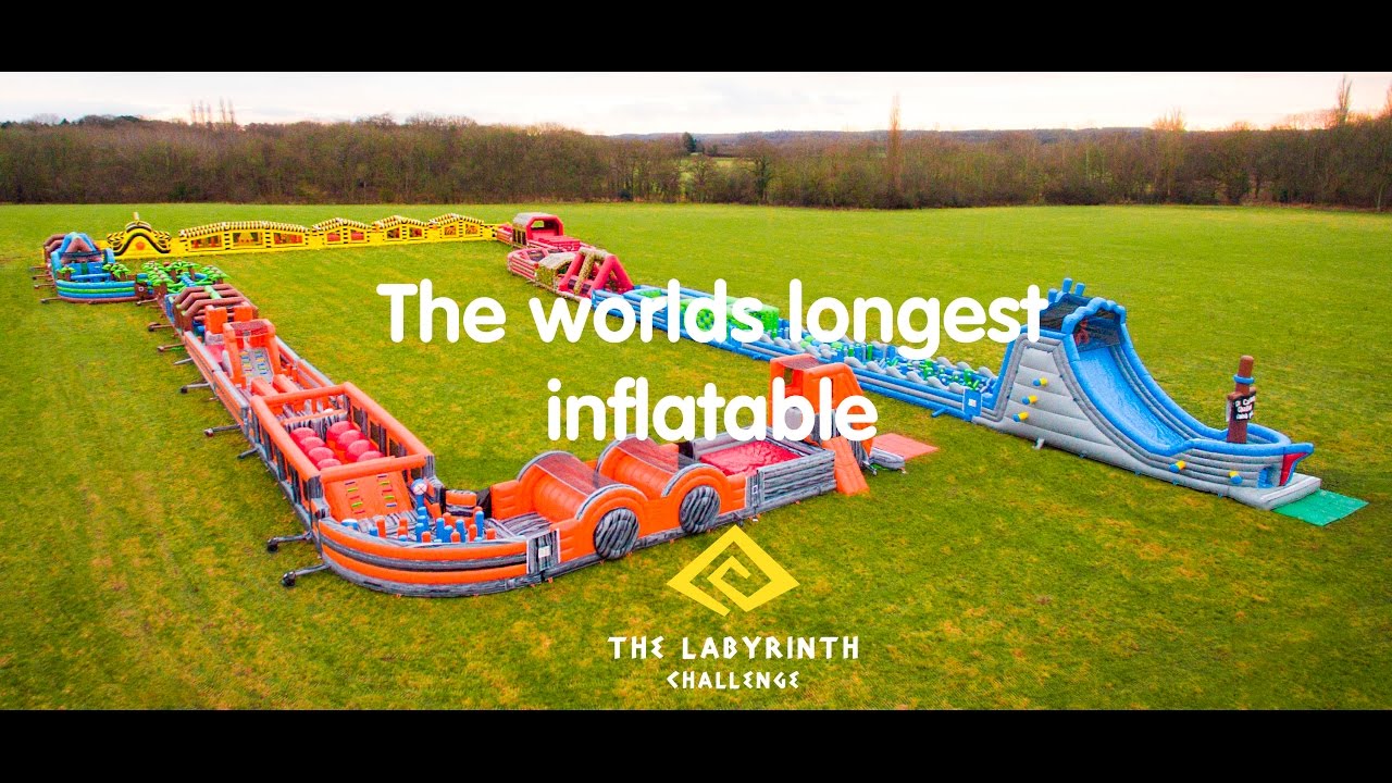 THE WORLDS LONGEST INFLATABLE (OVER 1000FT) - THE LABYRINTH CHALLENGE