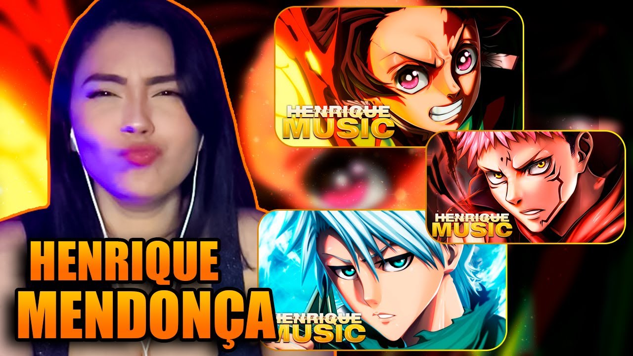REAGI a HENRIQUE MENDONÇA!!! TANJIRO, YUJI e HITSUGAYA.