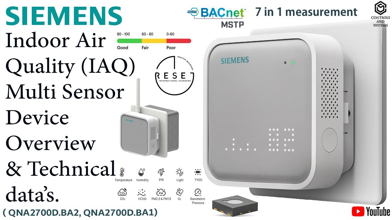 Siemens Indoor Air Quality Multi-Sensor 🌍 | Smart IAQ Monitoring & Technical Overview