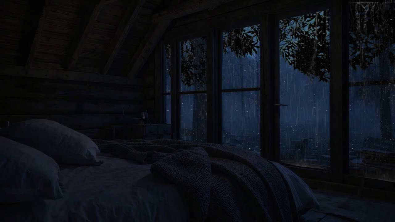 Goodbye Insomnia 🌙 Rain Sounds with Gentle Piano for Deep Sleep
