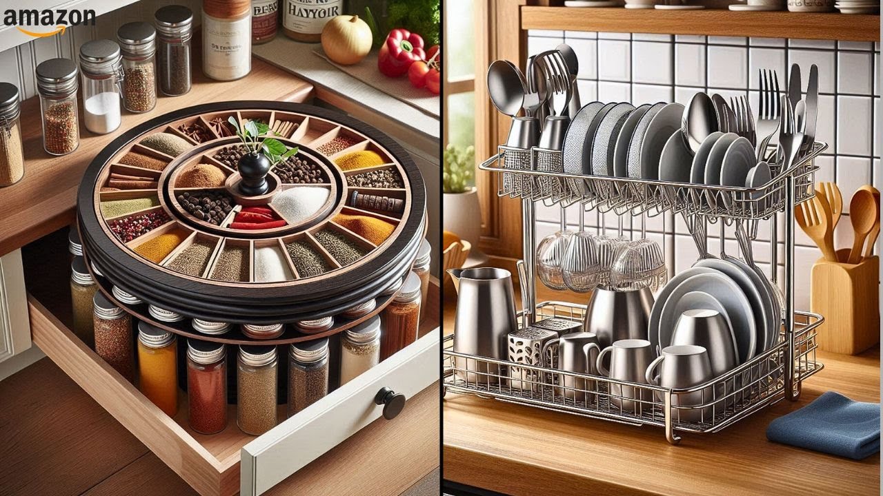 25 Amazon Kitchen Organization & Storage Hacks To Maximize Space in Your Tiny Kitchen! (With Prices)