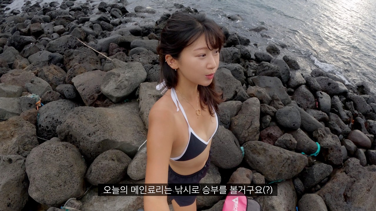 폭염.. 쓰레기더미 옆 낚시노숙 / 제주 무늬오징어 / 보말뜯어먹기