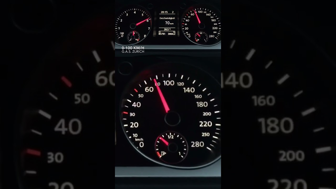 VW Passat CC 1.8 TSI 160 PS DSG 0-100 km/h 8.270 seconds
