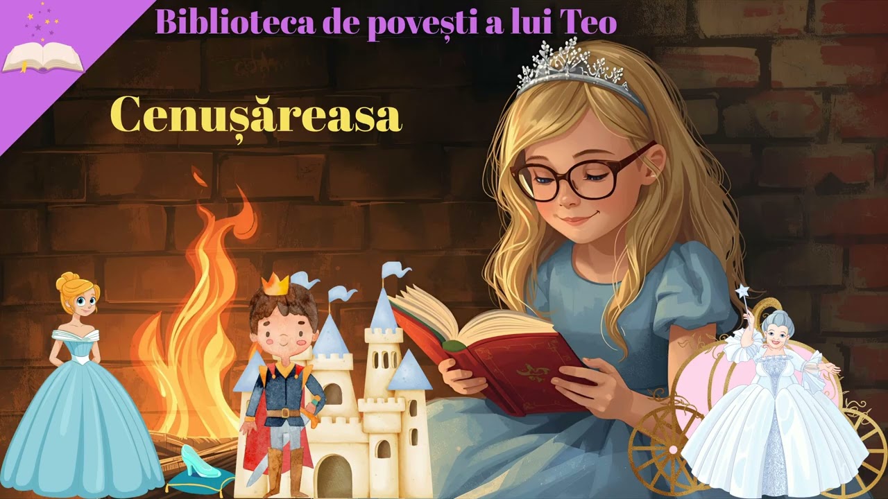 Cenușăreasa 👑✨ Poveste COMPLETĂ pentru copii | Citită de Teo 🌟