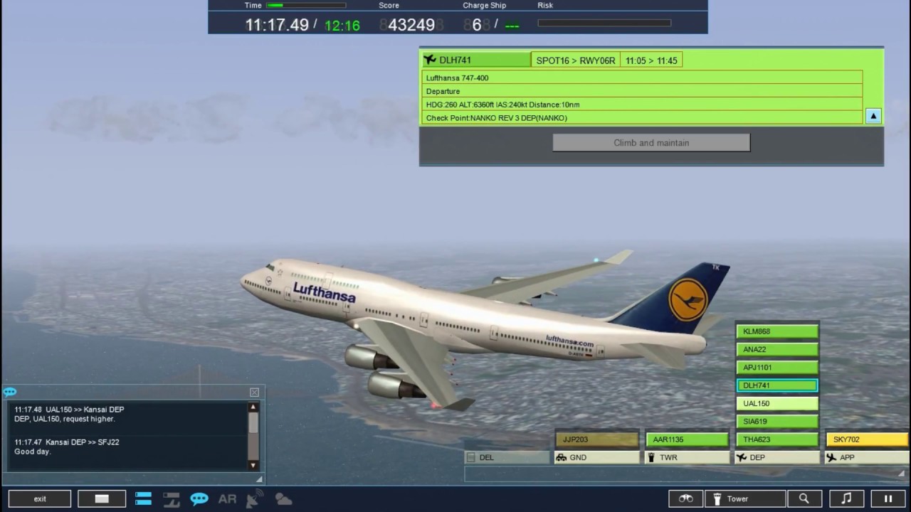 ATC4 - RJBB (Osaka Kansai) - 11:00 to 12:16 ... Galore of the Europeans
