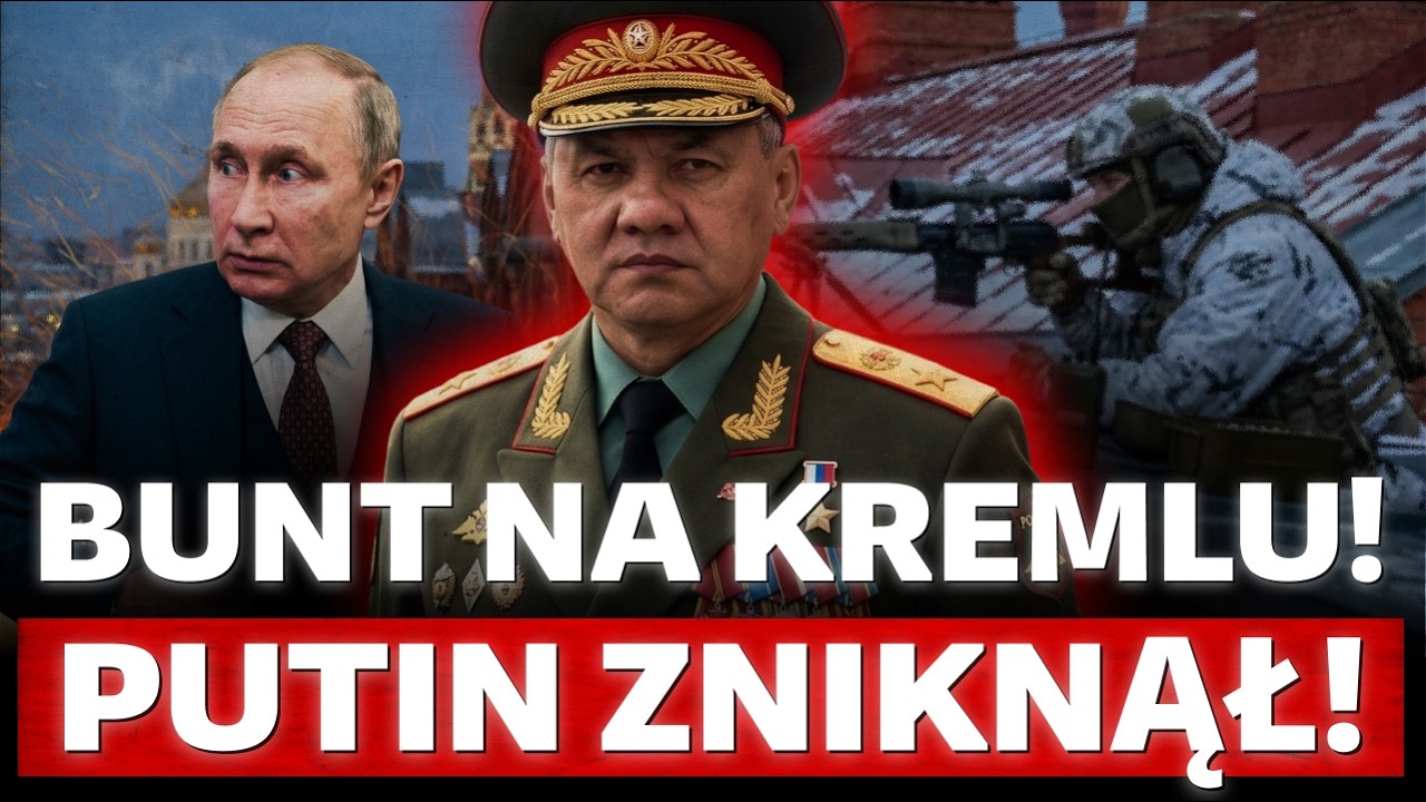 Panika w Moskwie. Na dachu Kremla SNAJPERZY. Putin ZNIKNĄŁ. Bunt wywołał Szojgu. Ślady KABAJEWEJ