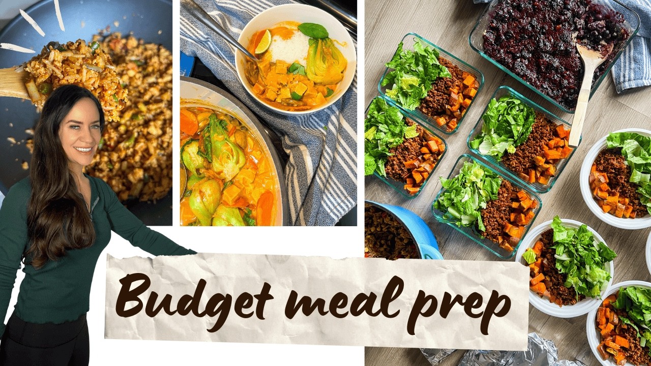 BUDGET Shopping & HEALTHY Delicious Vegetarian Meal Prep for the WEEK! 🌯