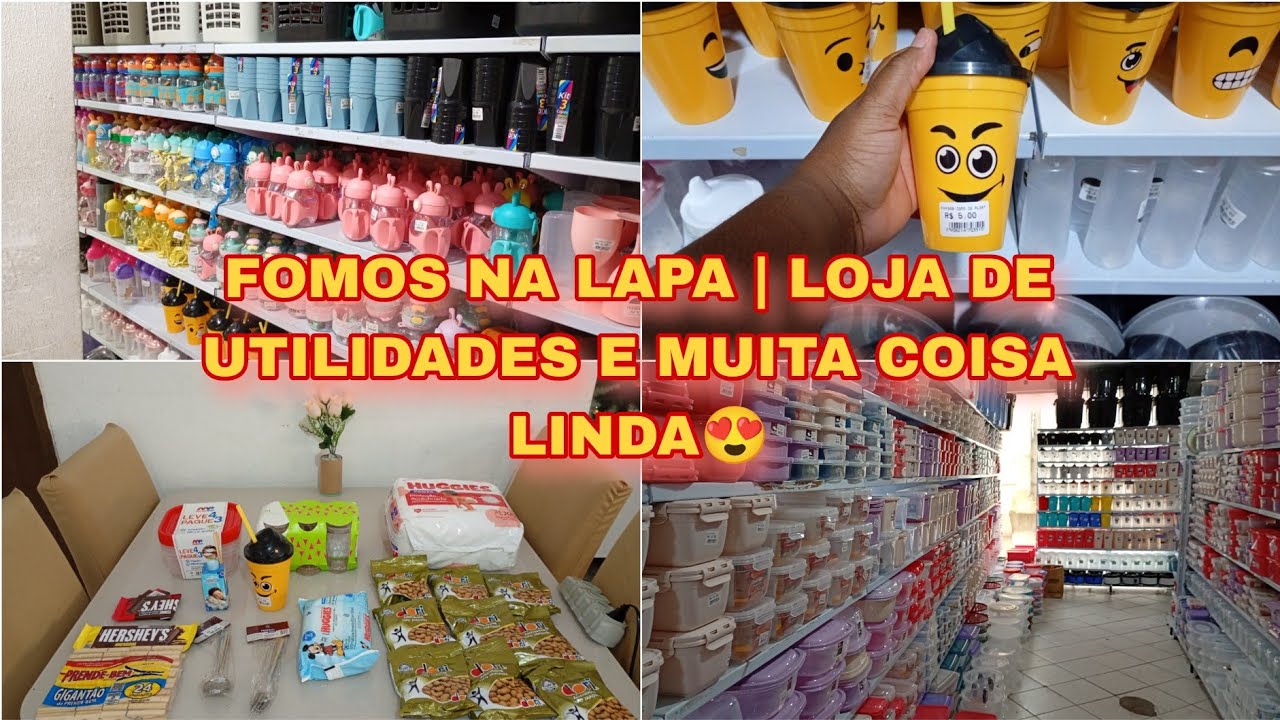 FOMOS NA LAPA - LOJA DE UTILIDADES NO PRECINHO - COMPREI VARIAS COISAS e MAIS 😍❤️