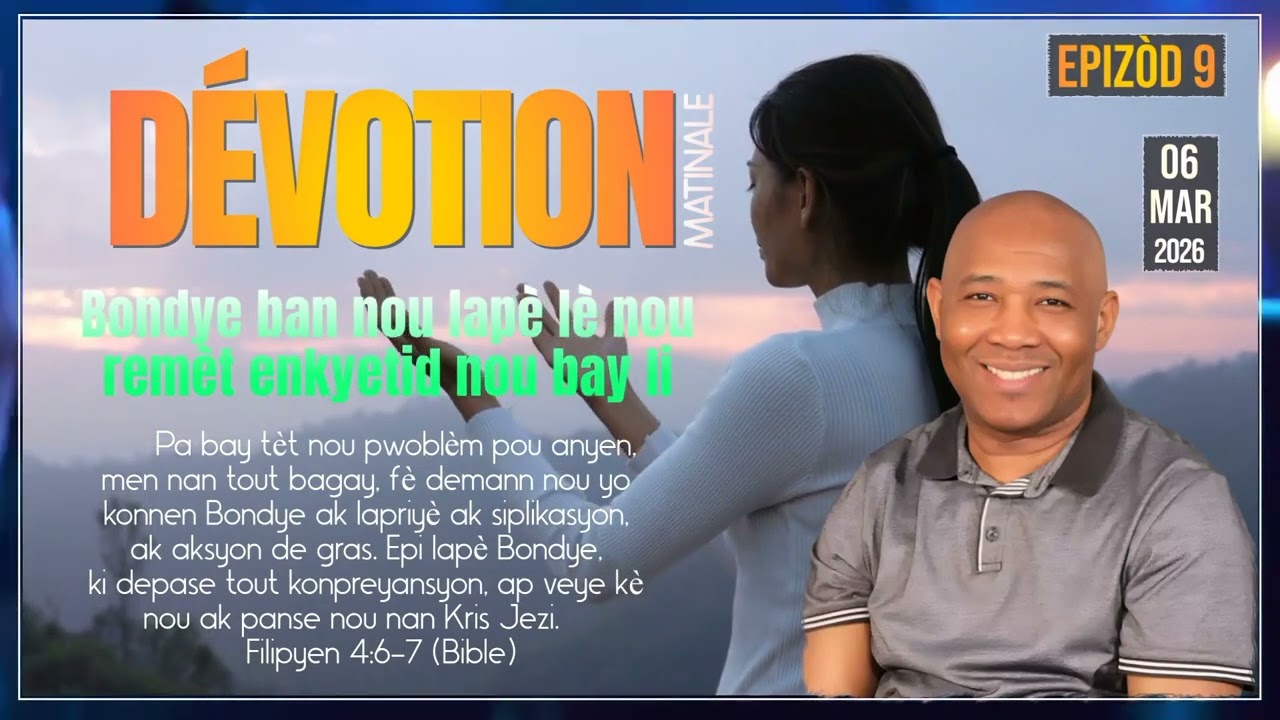Bondye ban nou lapè lè nou remèt enkyetid nou bay li