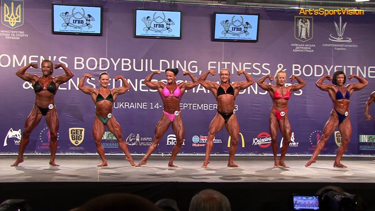 2013 World IFBB Women's BODYBUILDING - Round 1 & 2