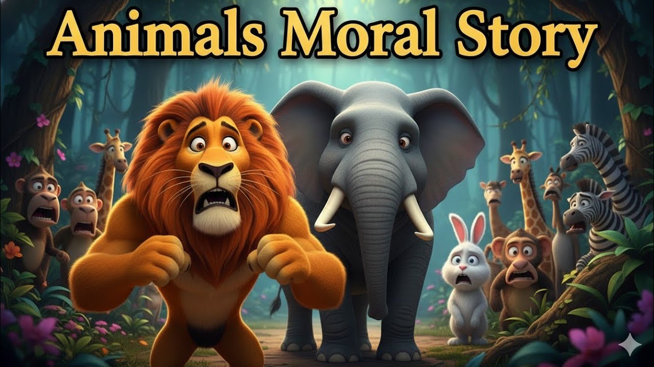 Jungle Ka Asli Raja Kaun? | Lion & Elephant Moral Story | Hindi Kahani
