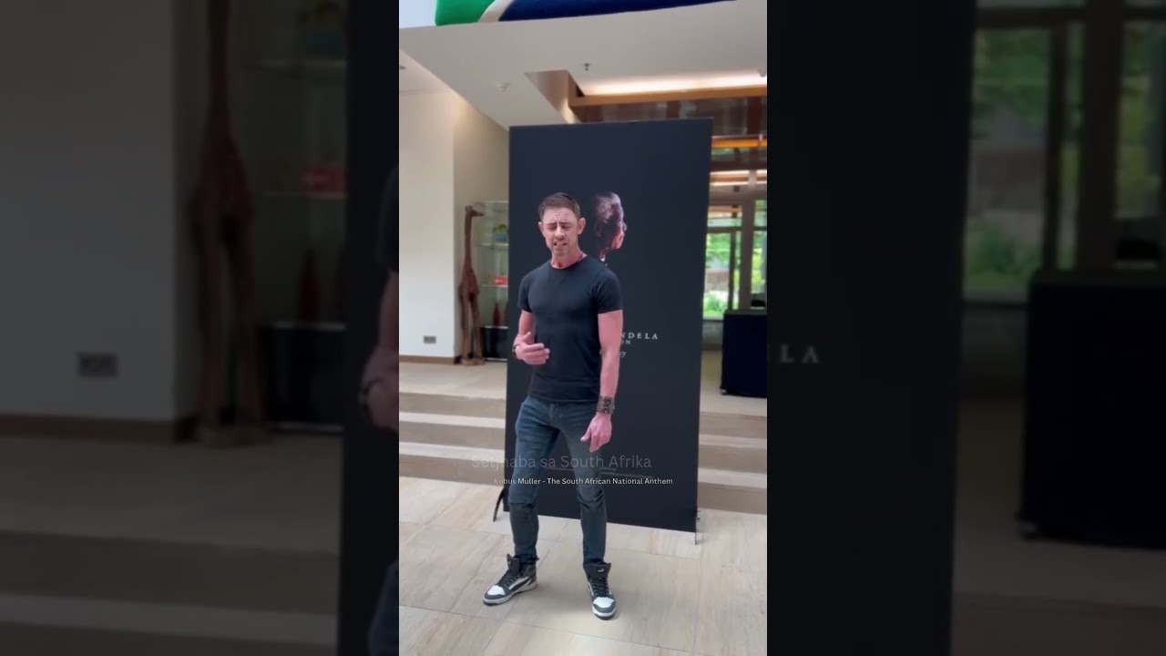 Kobus Muller Sings The South African National Anthem A Cappella At The SA Embassy In Berlin 🇩🇪