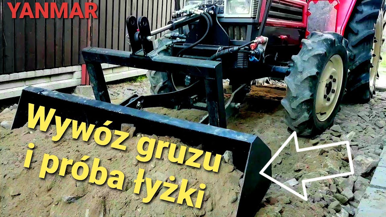 Wywóz gruzu i próba łyżki YANMAR F24D