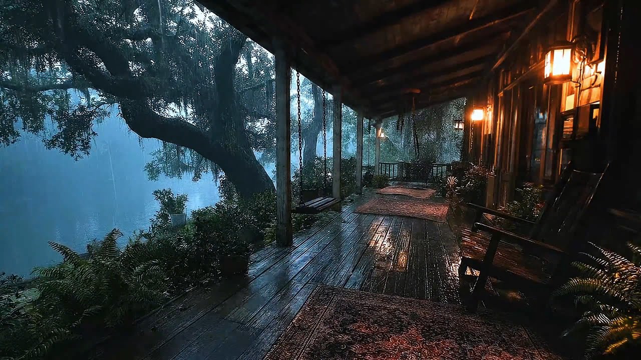 Calming Rain by the River 🌧️ | Peaceful Nature Sounds for Sleep, Study & Relaxation