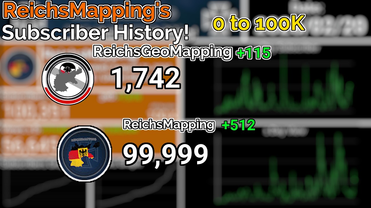ReichsMapping's Subscriber History 0 to 100K!