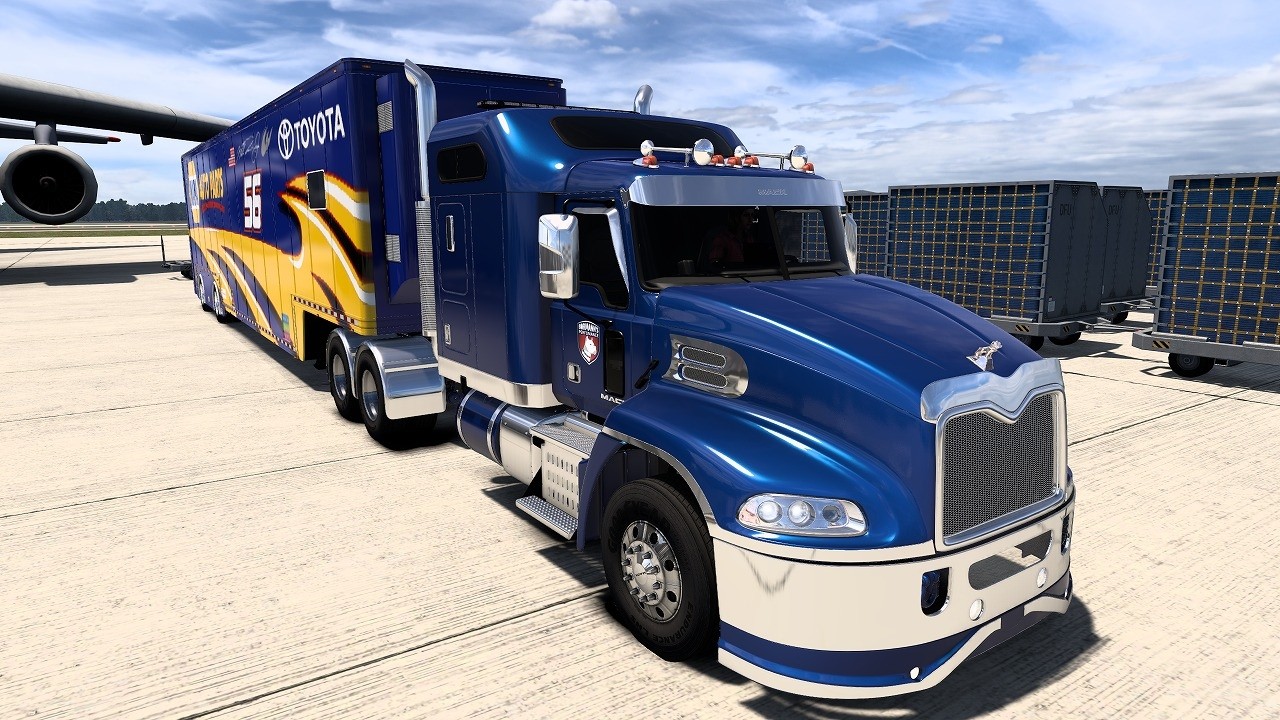 Mack Pinnacle Granite Vision Custom CAT 3406E Straight Pipe Jake American Truck Simulator 1.53 ＃98