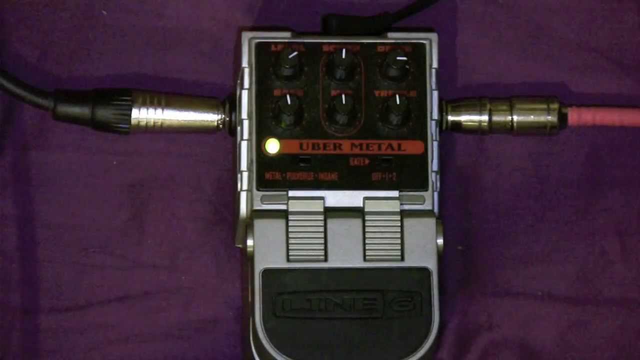 Line 6 Uber Metal Distortion Pedal Demo With Schecter Hellraiser Solo 6