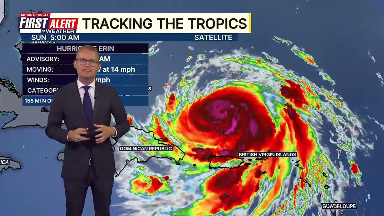 (08/17/25) Hurricane Erin Becomes a Category 5 Storm