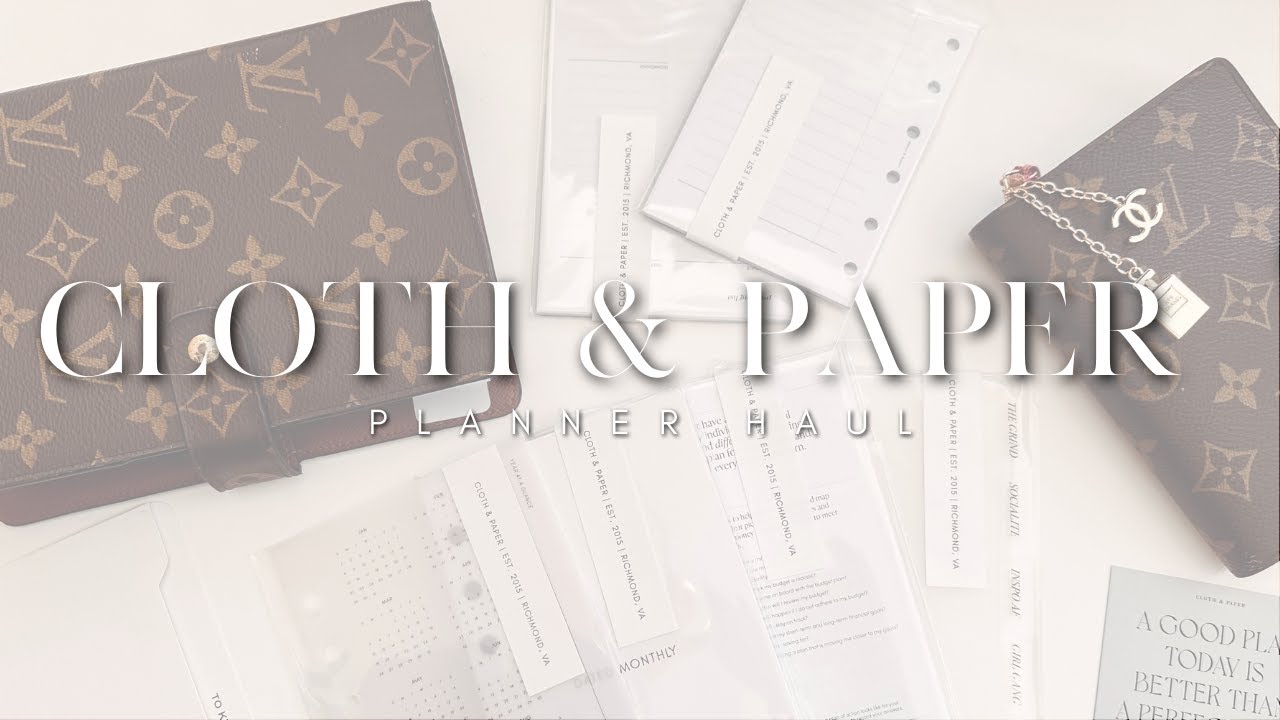Cloth & Paper Haul | Louis Vuitton PM & MM Agenda