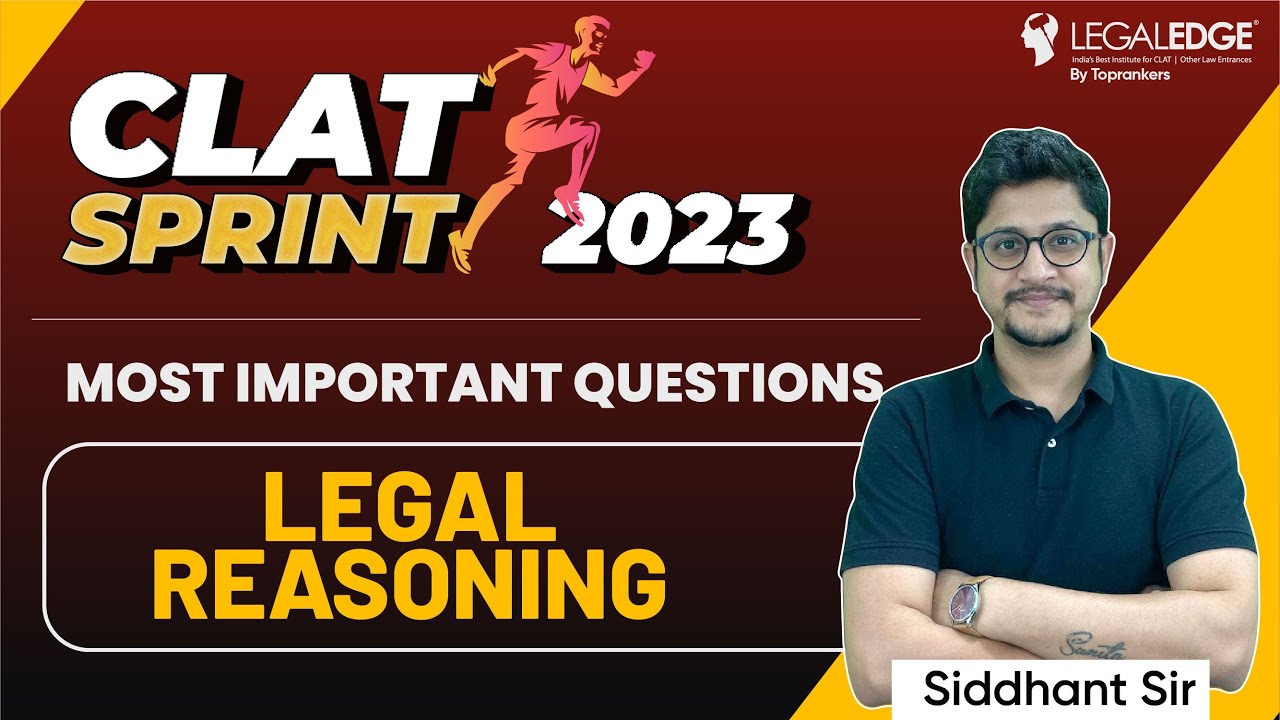 CLAT 2023 Sprint | CLAT 2023 Legal Reasoning | Legal Reasoning Important Questions | CLAT 2023 Exam