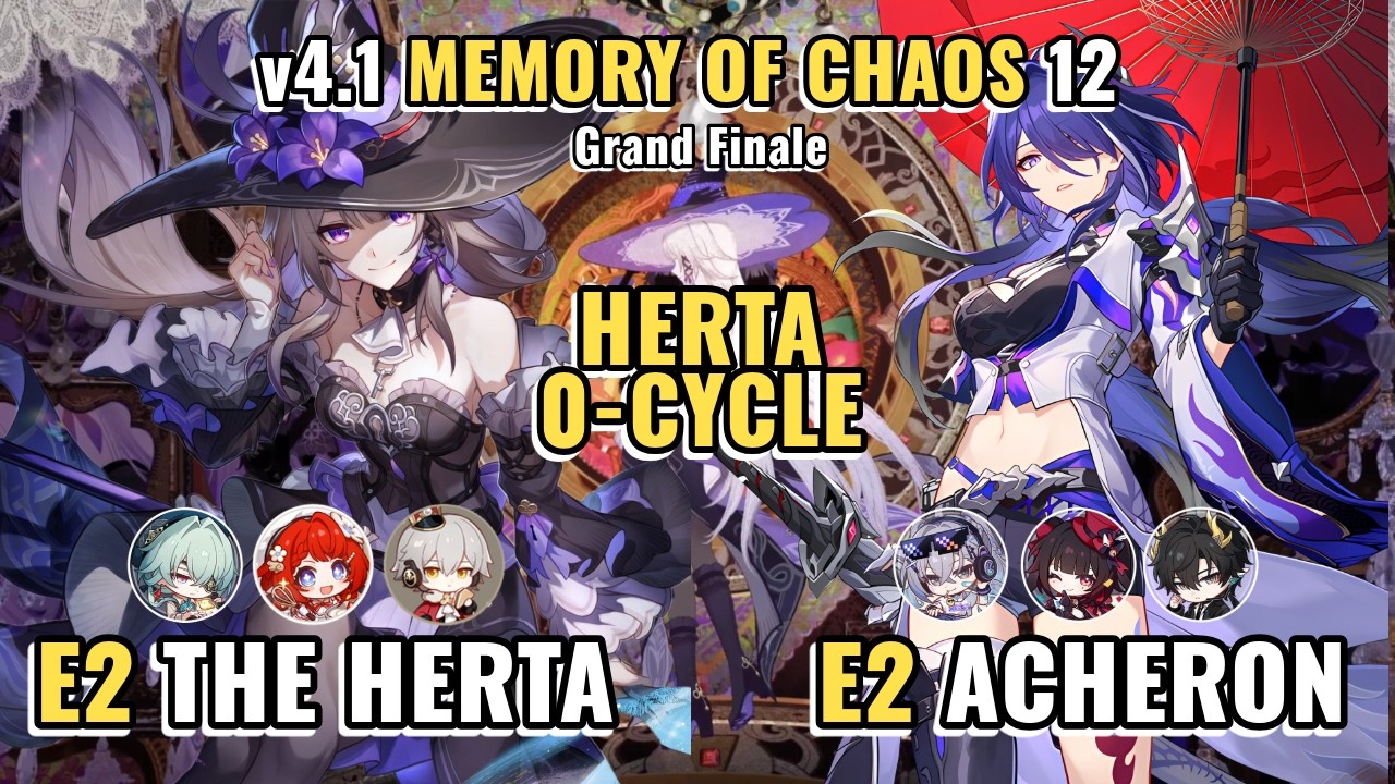 The Herta 0 CYCLES Nikador | v4.1 Memory of Chaos | E2 Therta & E2 Acheron | Honkai Star Rail