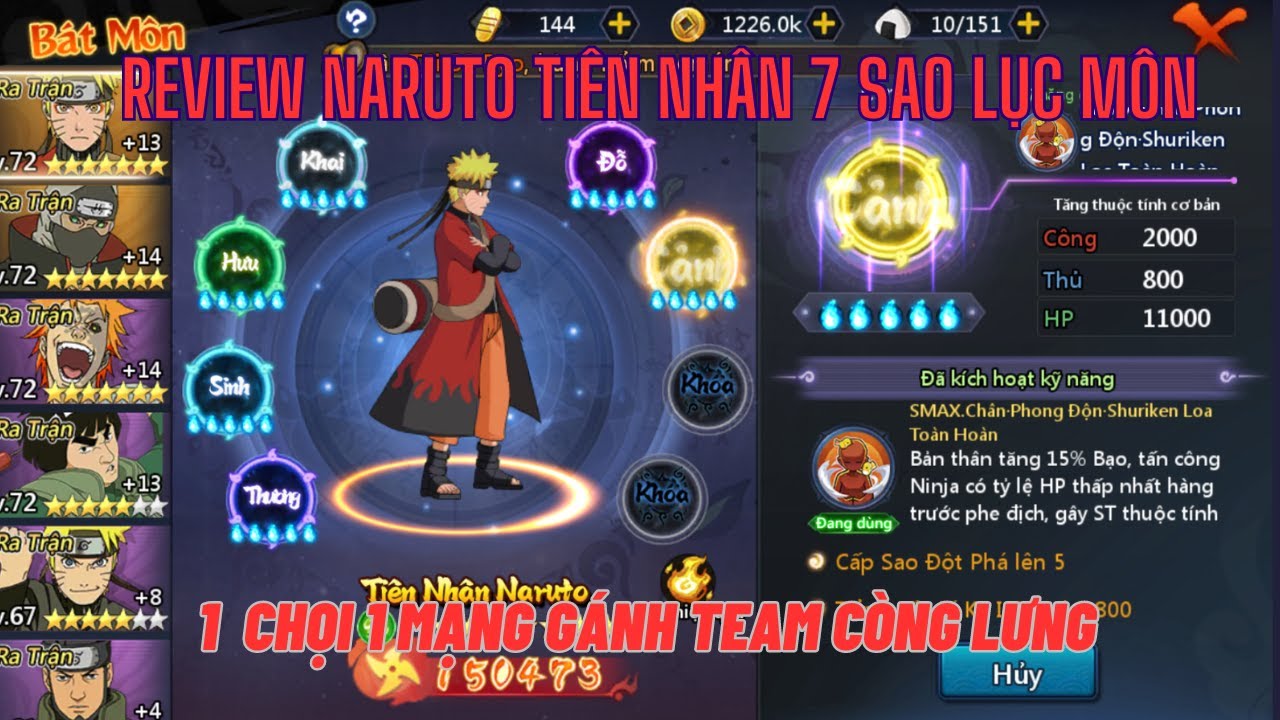 Huyền Thoại Làng Lá - NARUTO TIÊN NHÂN 7 SAO LỤC MÔN khủng khiếp ra sao?Chuỗi sự kiện mới có gì HOT?