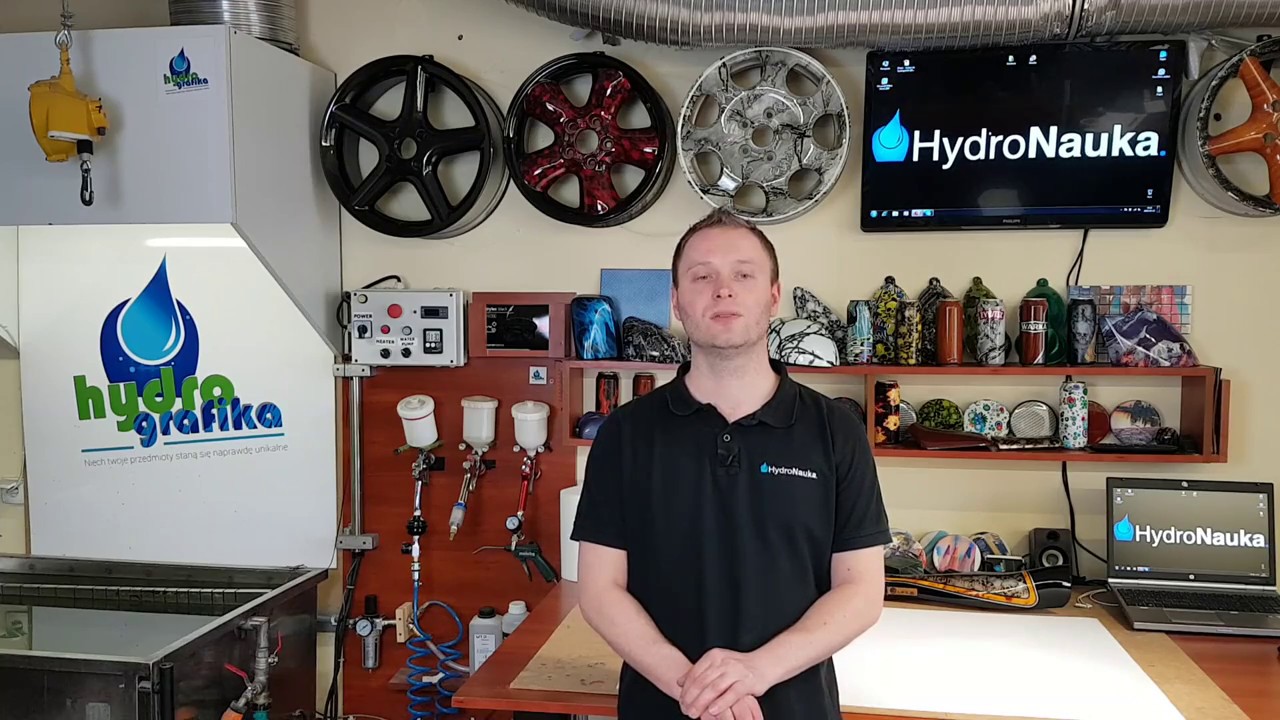 Hydrografika - Układanie folii na wodzie