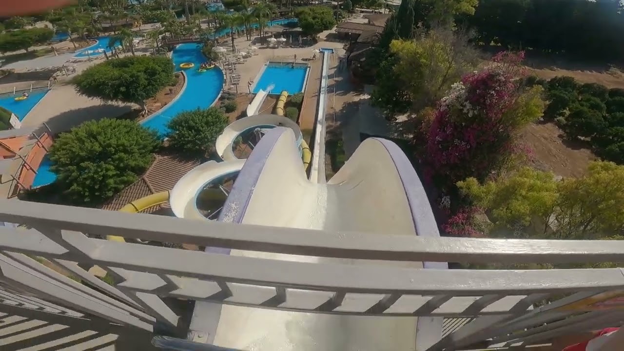KAMIKAZE WATERSLIDE AT FASOURI WATERPARK CYPRUS