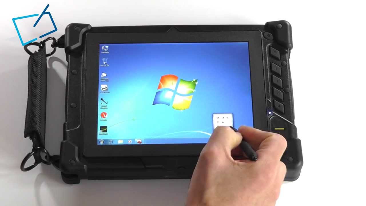 WinPad iC 8" IP65 Ruggedized Windows Tablet, 2D BCR, MSR, TPM, GPS, 3G, RFID, Smart Card