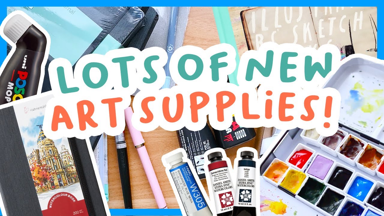A Jacksons art supply haul! New sketchbooks, watercolour paints and pens 🎨