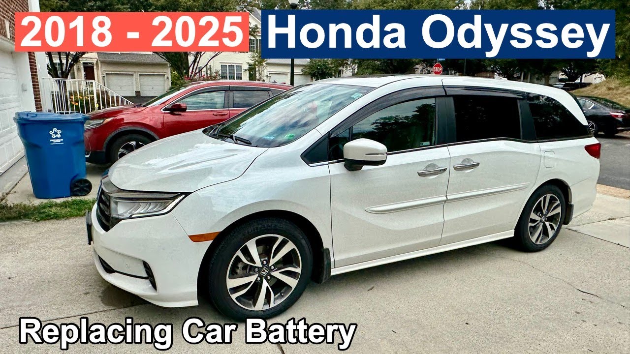 DIY 2018 2019 2020 2021 2022 2023 2024 2025 Honda Odyssey Replacing Car Battery