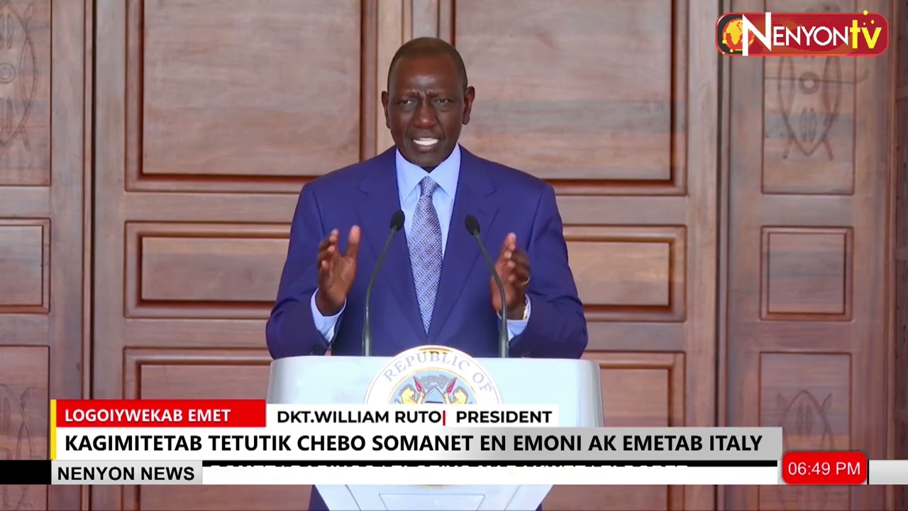 PRESIDENT RUTO WITNESSES SIGNING OF KENYA–ITALY EDUCATION AND RESEARCH DEAL