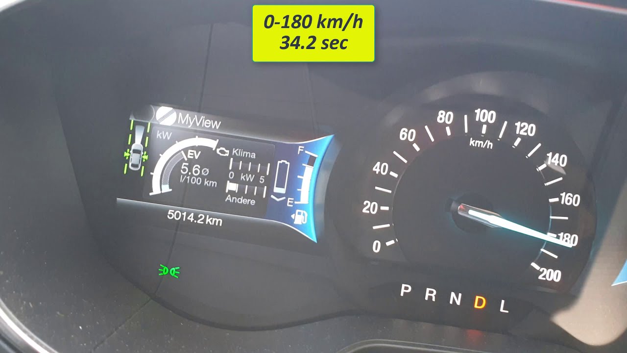 Ford Monedo Hybrid Acceleration 0-187 km/h
