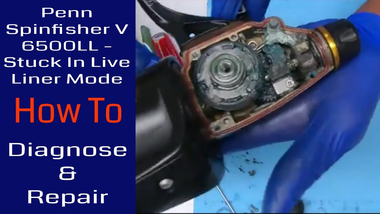 Penn 6500SSVLL stuck in live liner mode - diagnosis & remedy Fishing Reel Repair