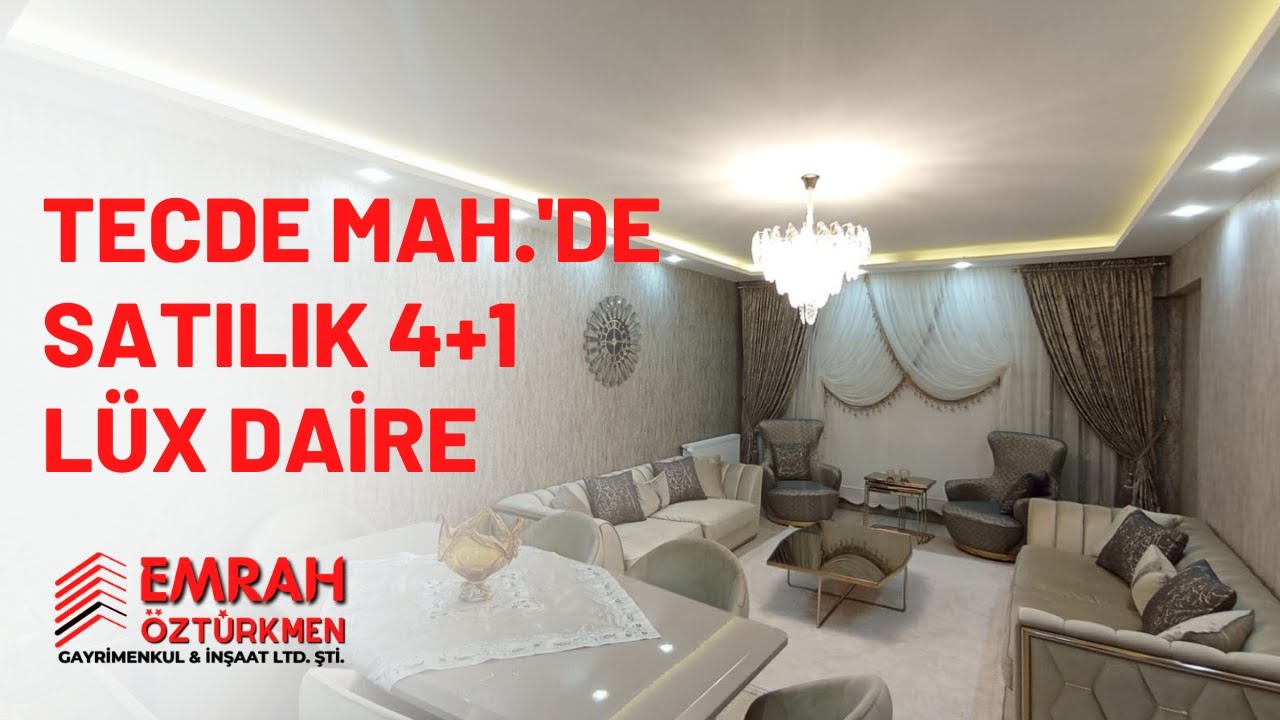 EMRAH ÖZTÜRKMEN'DEN TECDE'DE 4+1 ULTRA LÜKS SATILIK DAİRE | SATILDI ! | MALATYA
