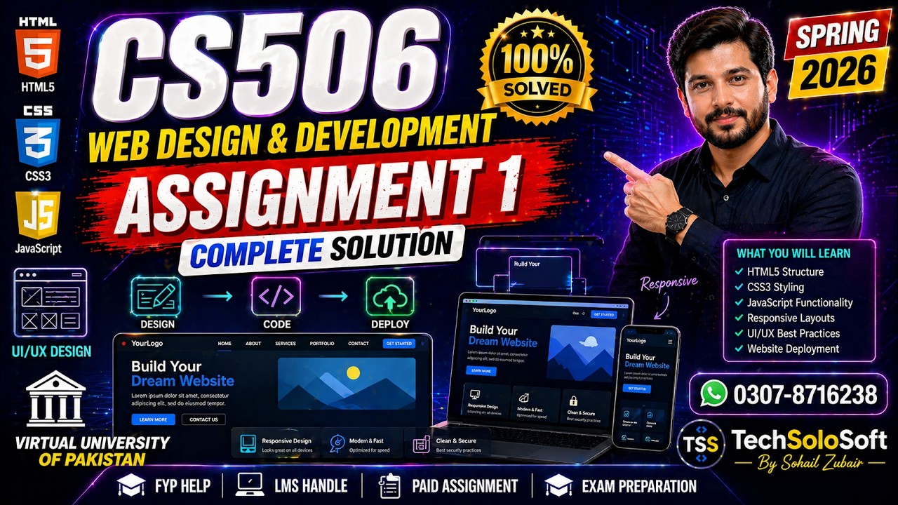CS506 Assignment No.01 Spring 2026 | CS506 Assignment 1 Complete Solution Spring 2026 | VU | Solved