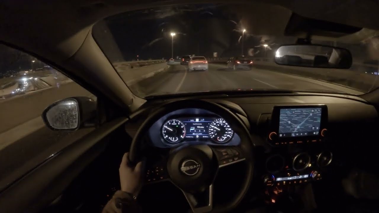 2025 Nissan Sentra SV - POV Nighttime Drive 