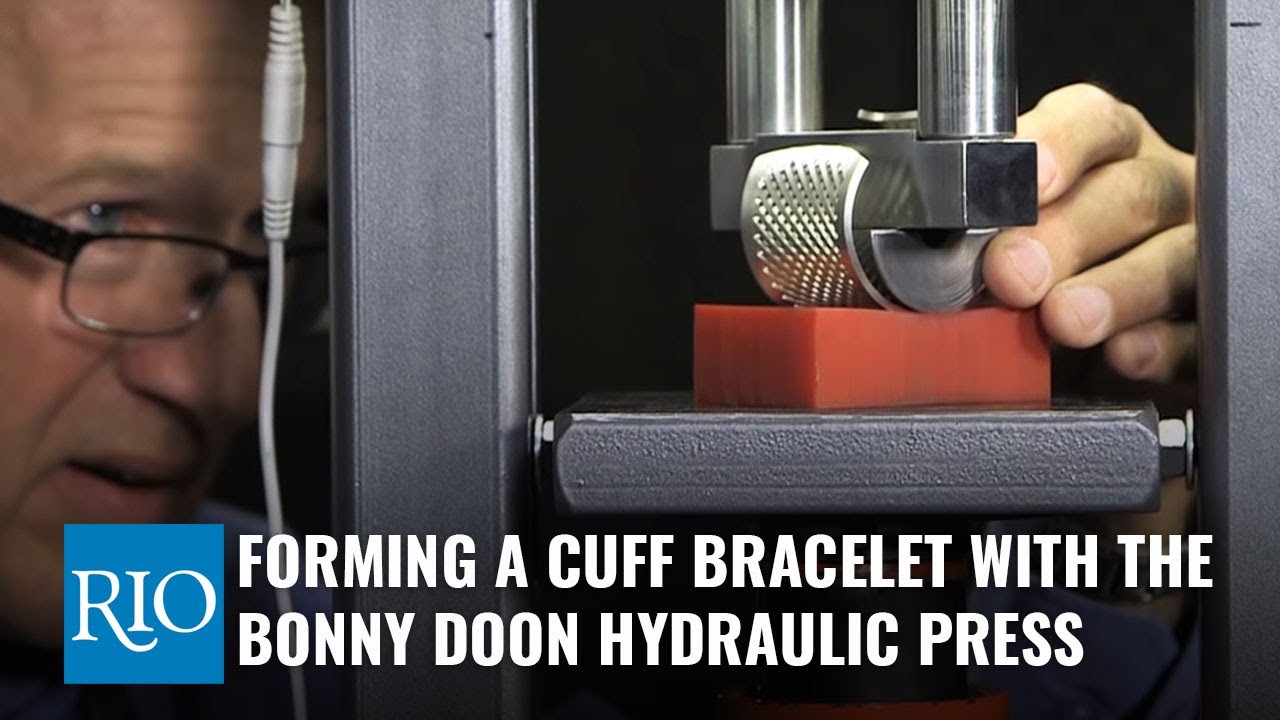 Forming a Cuff Bracelet with the Bonny Doon Hydraulic Press