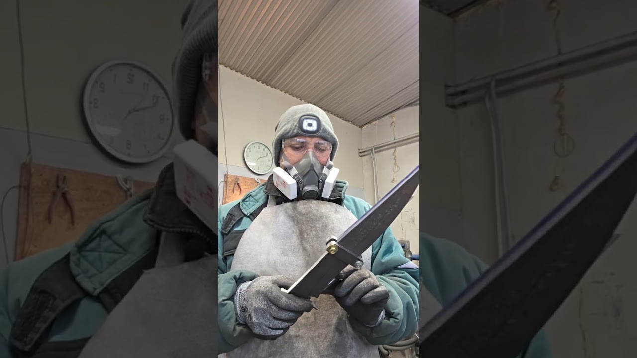 Nagy dög nagyolása elő készítés hőkezelésre Csíkibb Knife 