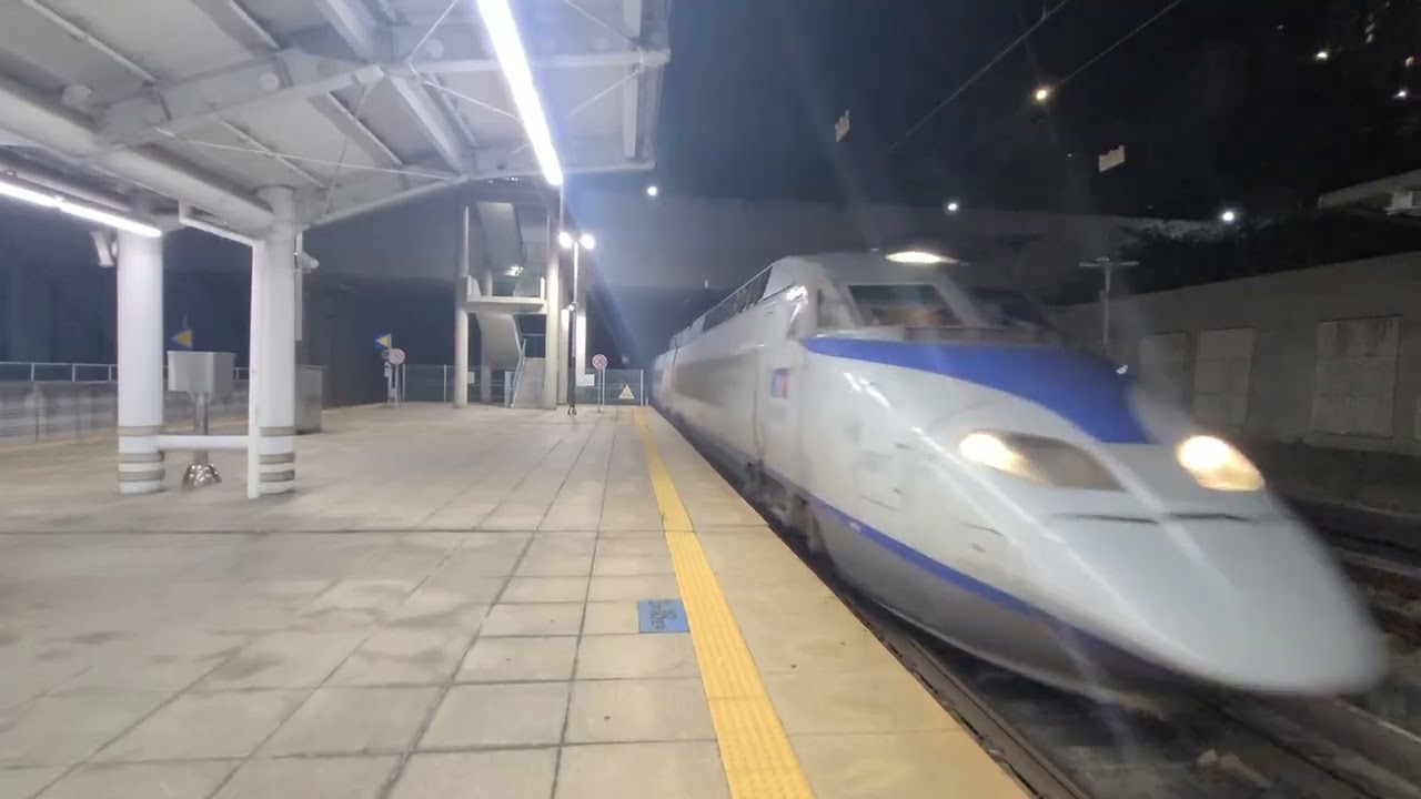 KTX 001호기 서울행 #224 광명역 진입
