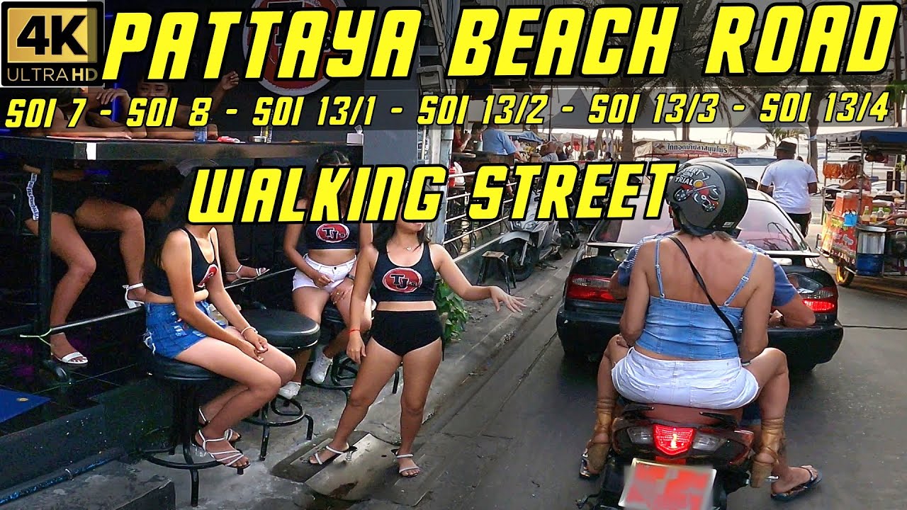Pattaya Beach Road   Soi 7-Soi 8-Soi-13/1-Soi 13/2-Soi 13/3-Soi 13/4-Walking Street - 2024 Thailand