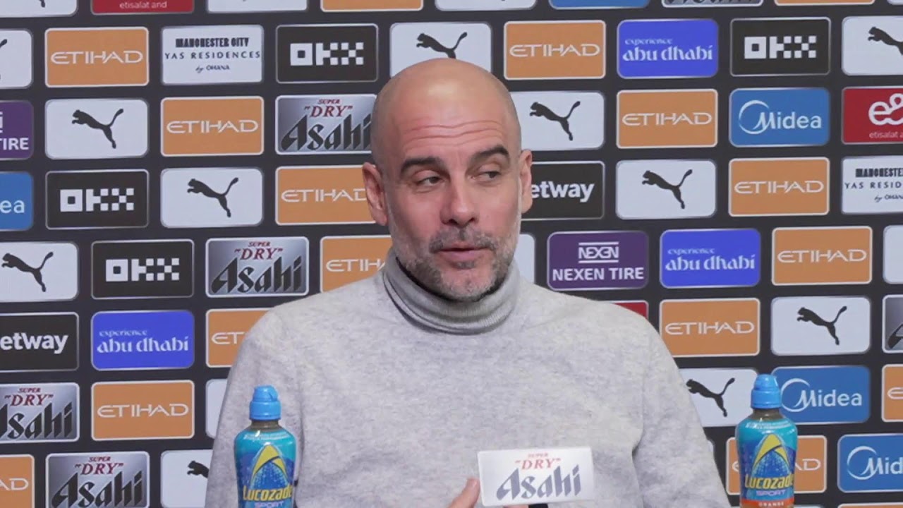 LIVE|| Pep Guardiola On City title race and Fulham from 12.30 gmt