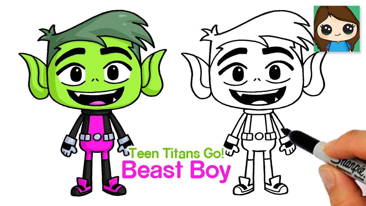 How to Draw Beast Boy | Teen Titans Go! (NEW)