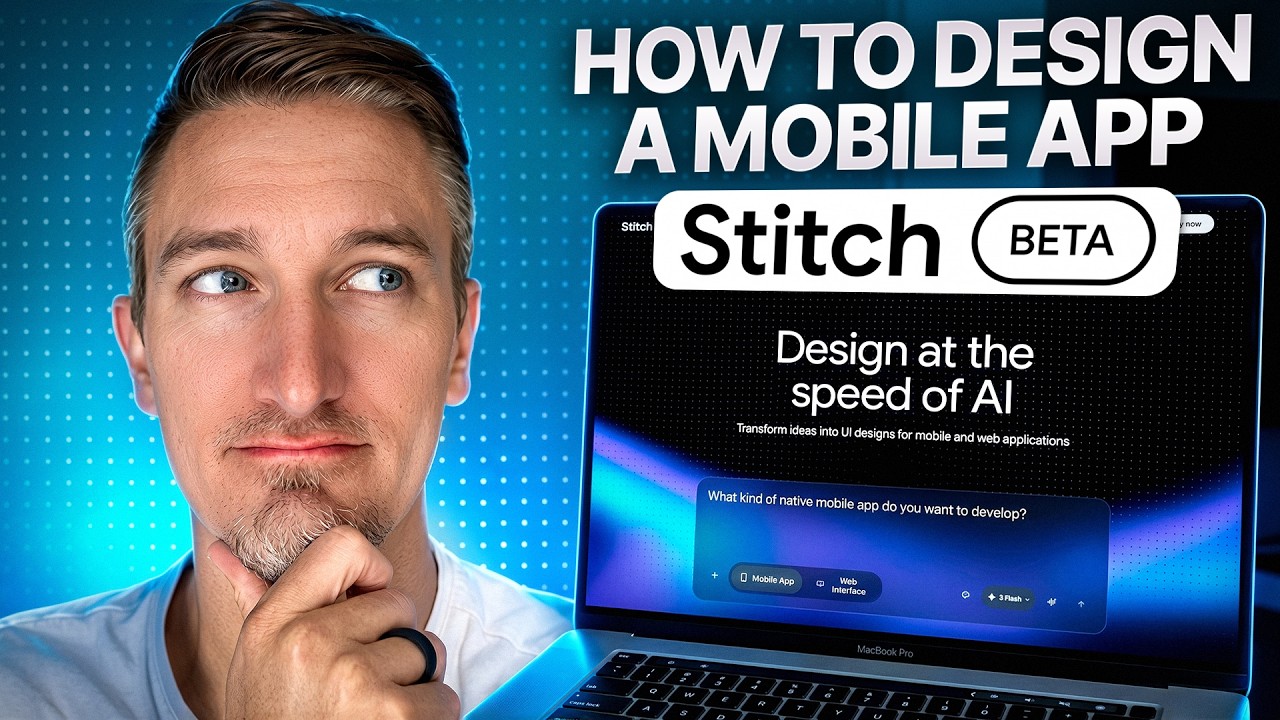 Учебное пособие по Google Stitch: как за несколько минут разработать мобильное приложение с испол...