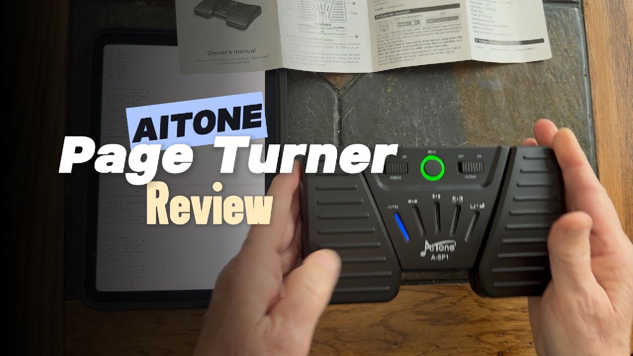 Page Turner Foot Pedal  **  AITONE Wireless Page Turner Review ** Change The Page Hands Free!