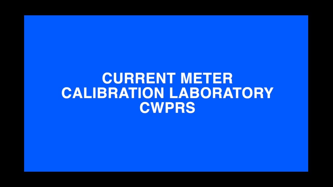 Inside CWPRS’s Current Meter Calibration Laboratory