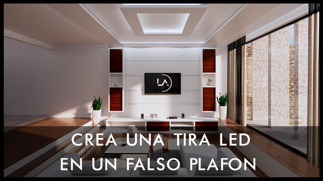 ¿COMO CREAR UNA TIRA LED EN UN FALSO PLAFÓN? | ILUMINACIÓN INDIRECTA EN REVIT + ENSCAPE (DESCARGA)