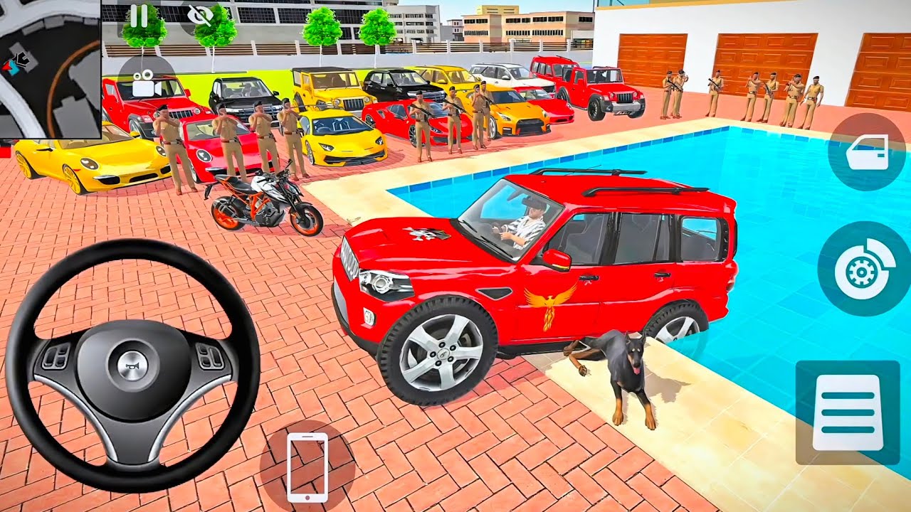 🤩Car Bike Game: Franklin Order In Indian Red Car And drives A Indian Police SUV Game🎯 Must watch