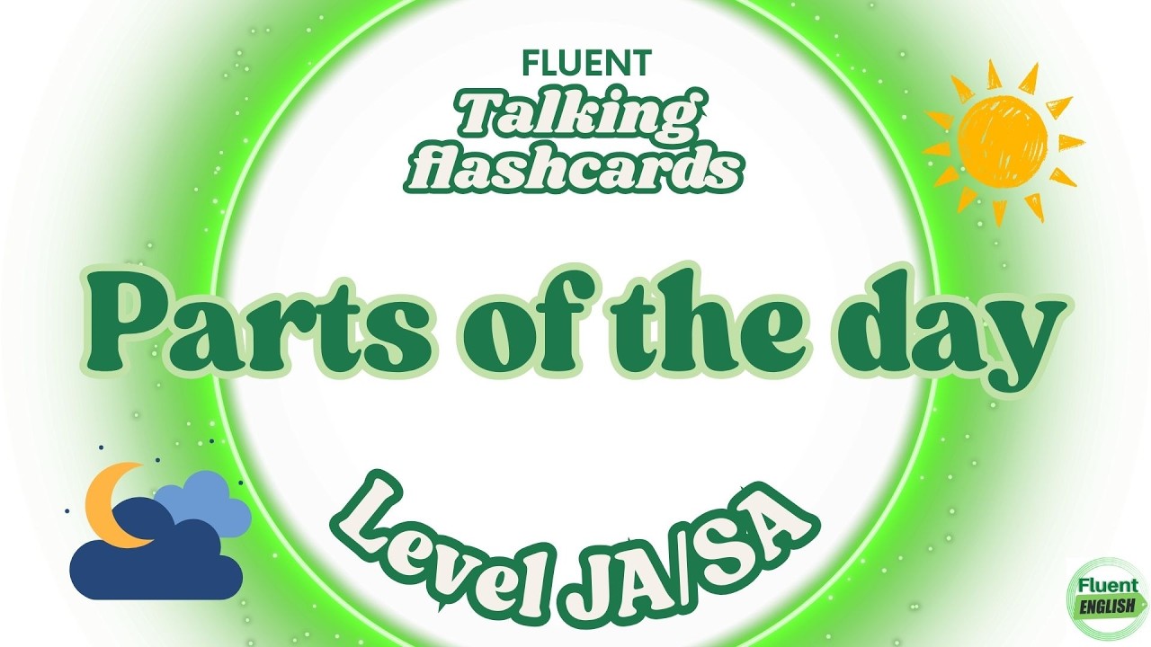 Talking Flashcards: Parts of the Day | ESL Level JA/SA | Fluent Academy